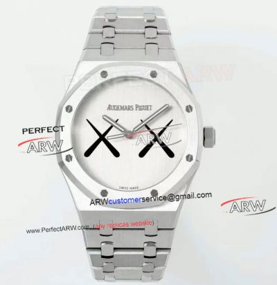 APS Factory Super Clone Audemars Piguet Royal Oak 15500 Kaws Silver Dial Watch
